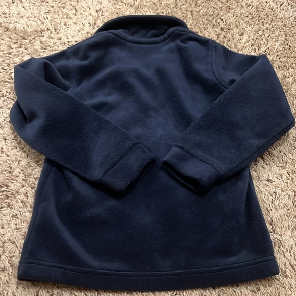 Boys Columbia Steens Mountain Fleece Jacket Size XS 6/7 Navy Blue - Picture 4 of 5